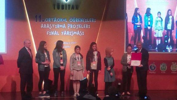 Çetin Şen Bilim Sanat Merkezi TÜBİTAK proje yarışması Türkiye 2.olmuştur.